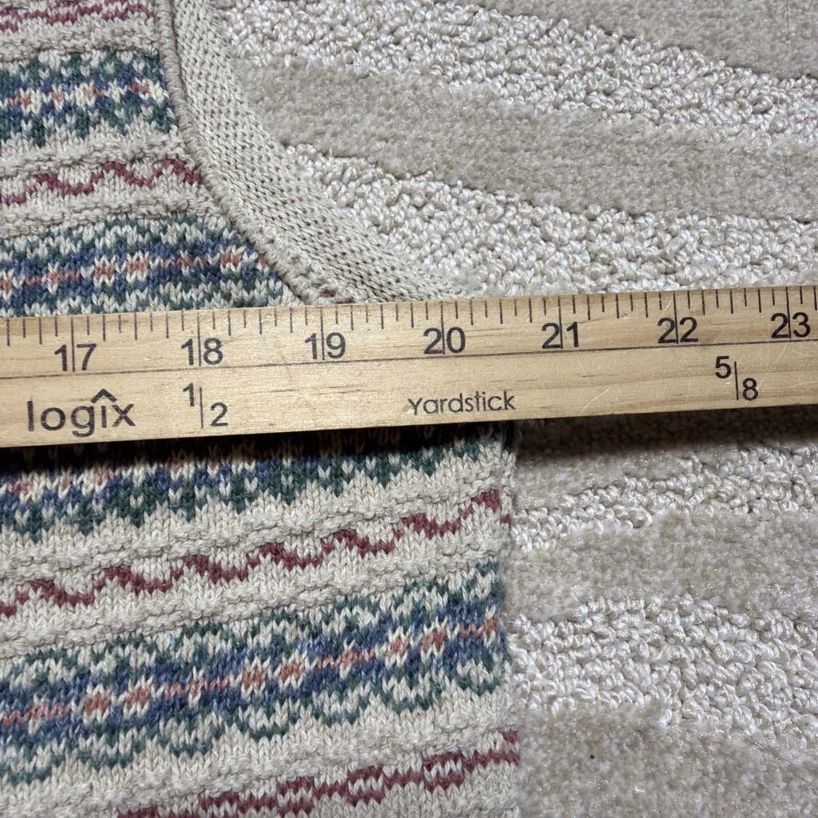 Vintage Eddie Bauer Women's Medium Sweater Vest Fair Isle Button Made In USA