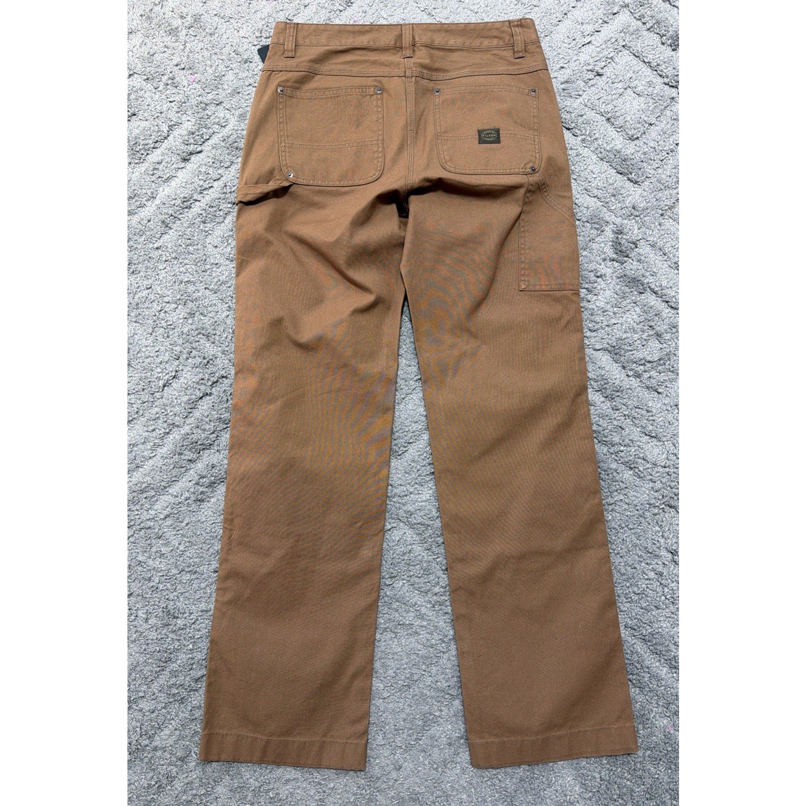 Filson Canvas Slim Leg Pants Partridge Size 8 Cotton Double Knee MSRP $150