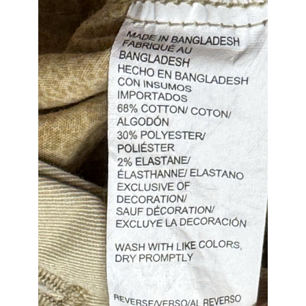 IZOD Saltwater Shorts Stretch Flat Front Relaxed 9.5 Inseam Tan Khaki Men’s 30
