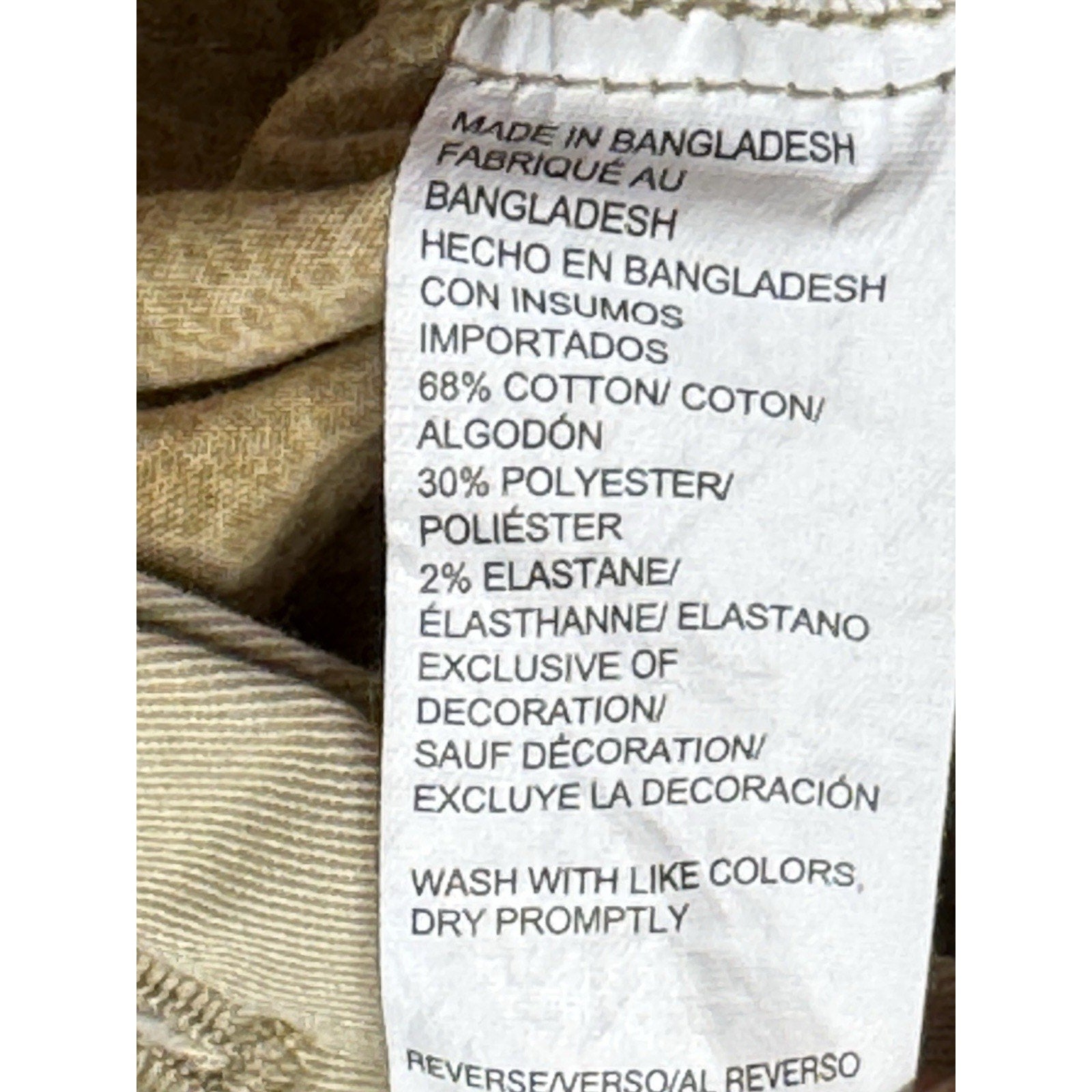 IZOD Saltwater Shorts Stretch Flat Front Relaxed 9.5 Inseam Tan Khaki Men’s 30