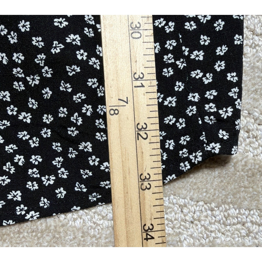 Aeropostale Women’s Floral Button Front Mini Dress Size Small NWT Black