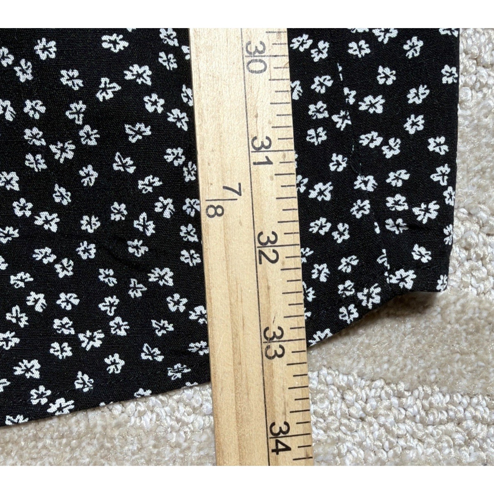 Aeropostale Women’s Floral Button Front Mini Dress Size Small NWT Black
