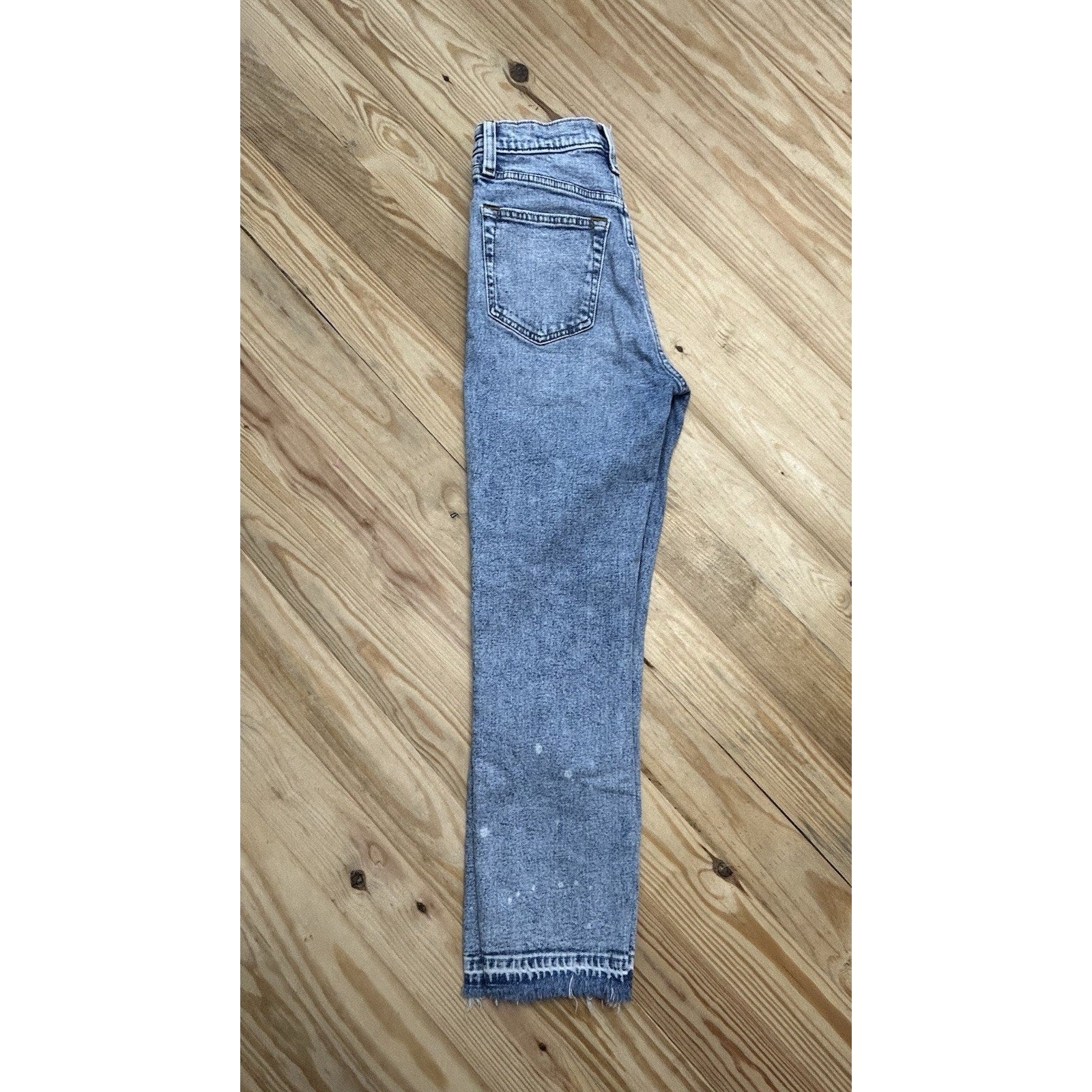 Abercrombie & Fitch Jeans Women 26 Blue Ultra HighRise Ankle Straight Distressed