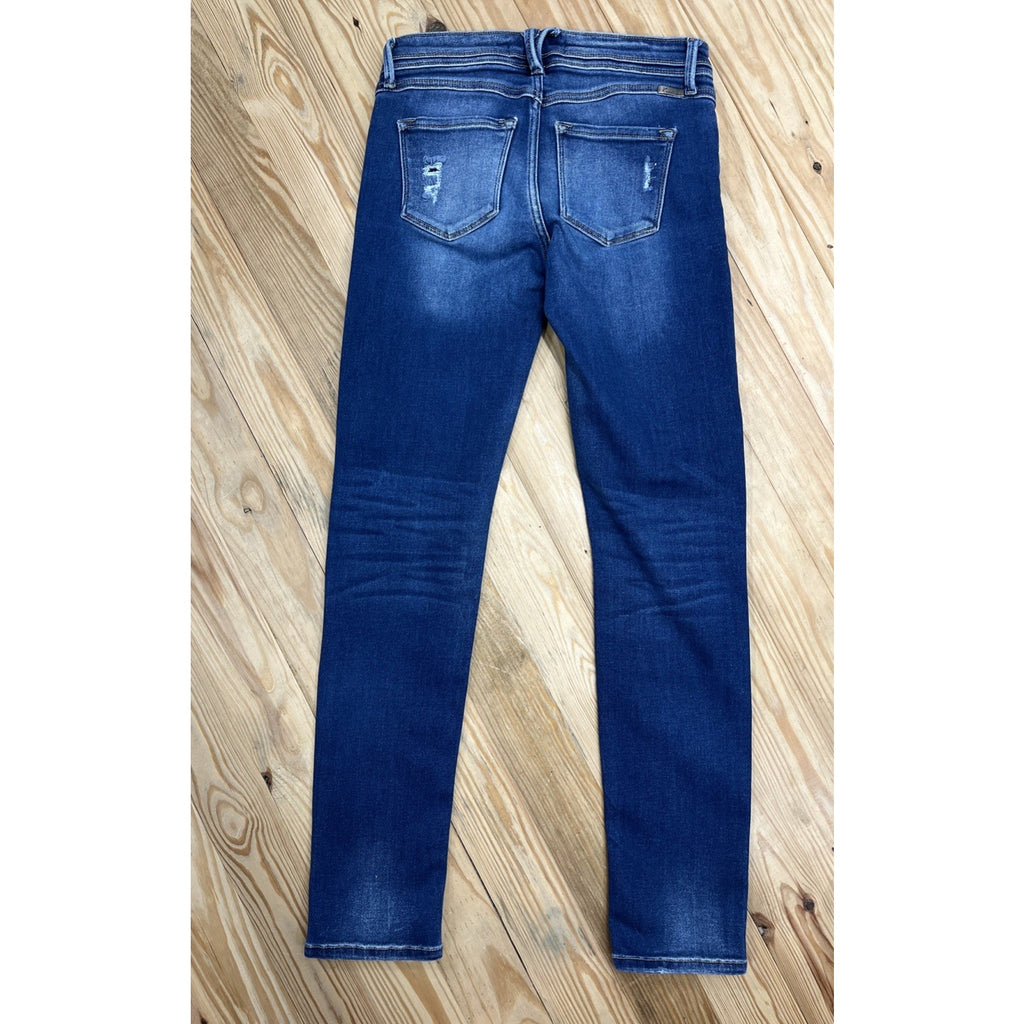 Kancan Skinny Distressed Button Fly Denim Jeans Womens 7/27