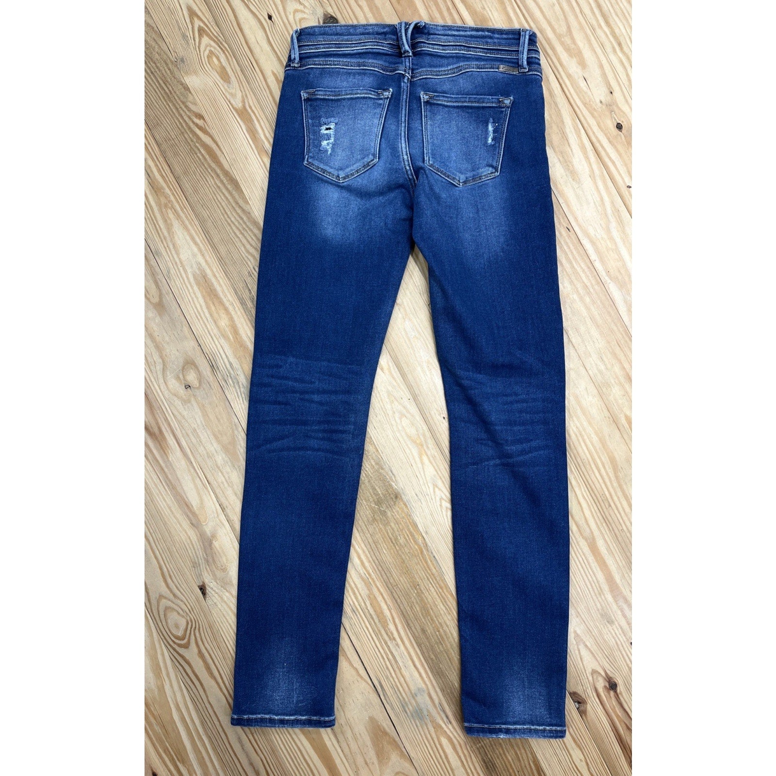 Kancan Skinny Distressed Button Fly Denim Jeans Womens 7/27