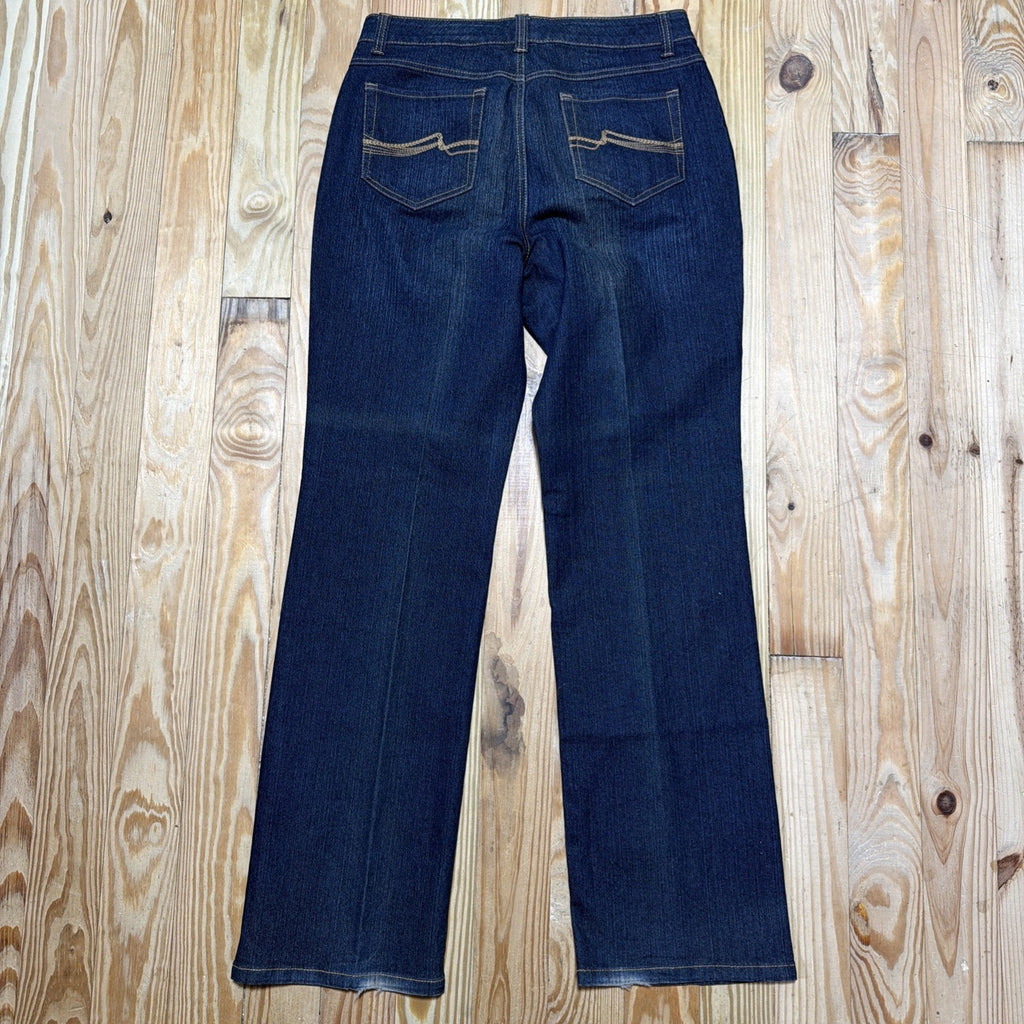Nine West Women's Size 10/29 High Rise Court Street Straight Leg Blue Jean