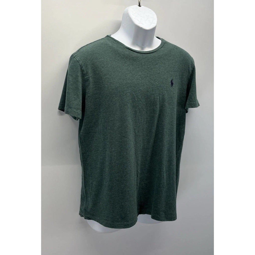 POLO RALPH LAUREN T Shirt Crew Neck with Embroidered Pony Men's M- Green