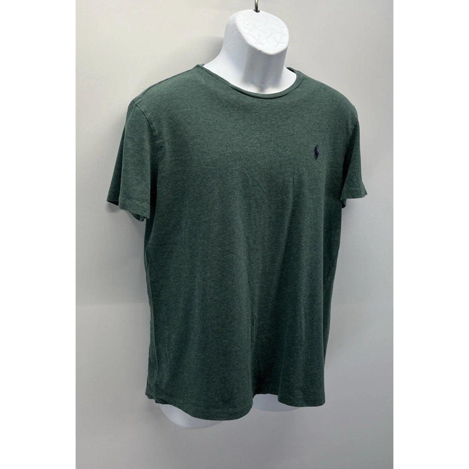 POLO RALPH LAUREN T Shirt Crew Neck with Embroidered Pony Men's M- Green