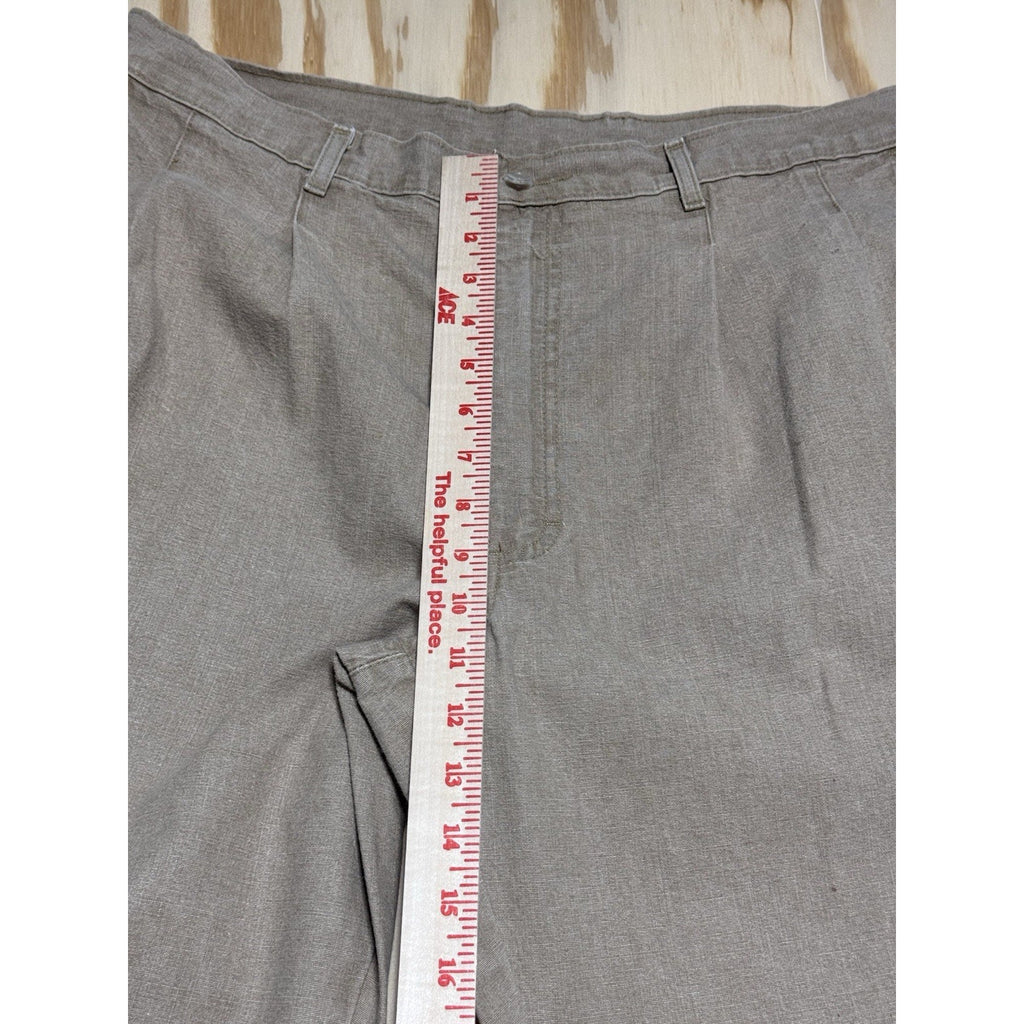 Vintage WPM Men’s Pleated Pants 38x30 Beige Tan Tapered Casual Trousers USA Made