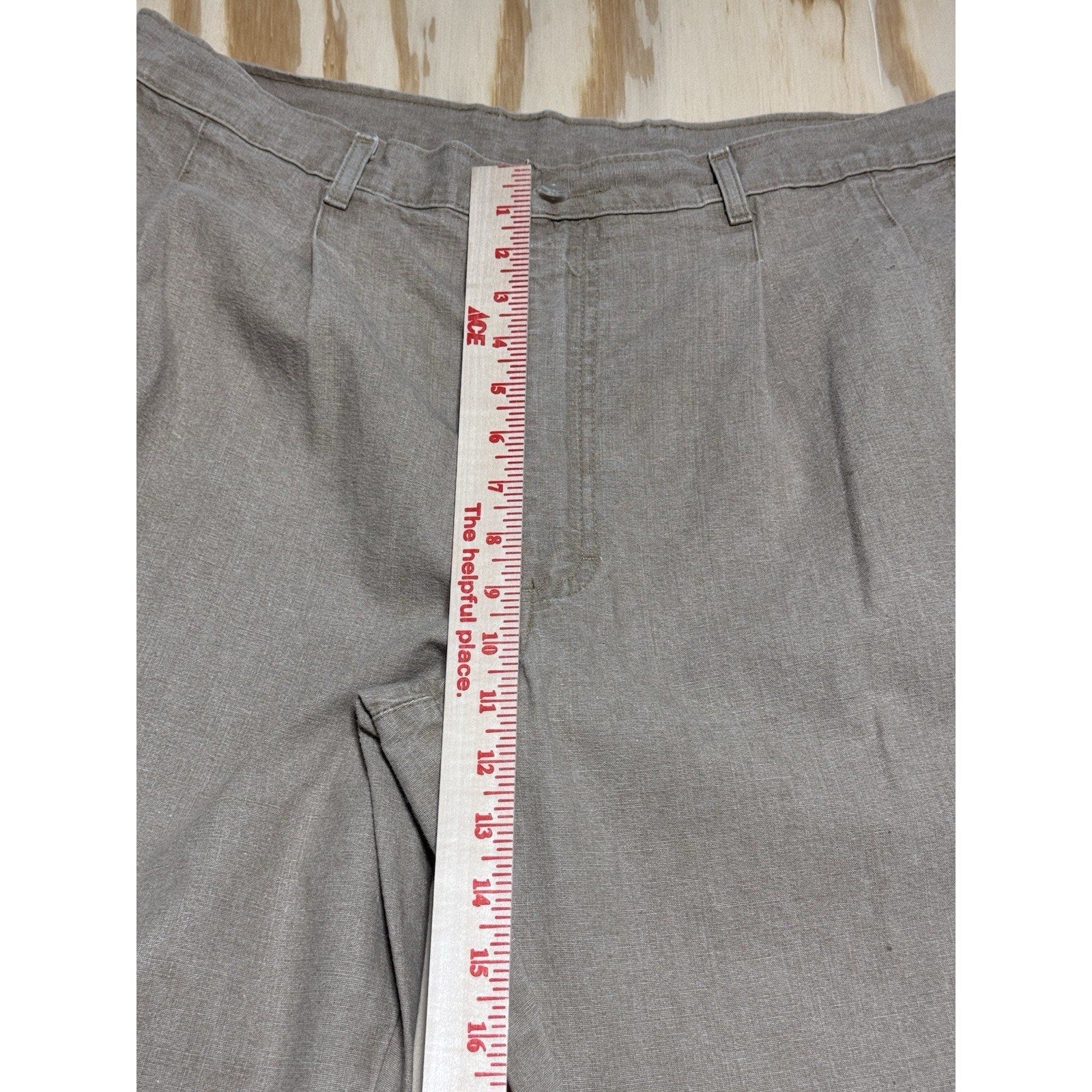 Vintage WPM Men’s Pleated Pants 38x30 Beige Tan Tapered Casual Trousers USA Made