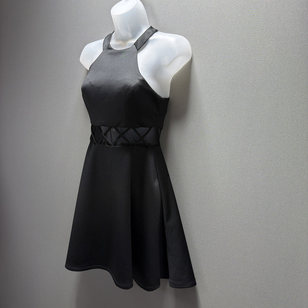 My Michelle Juniors Size 1 Black Short Semi-Formal Cocktail Dress