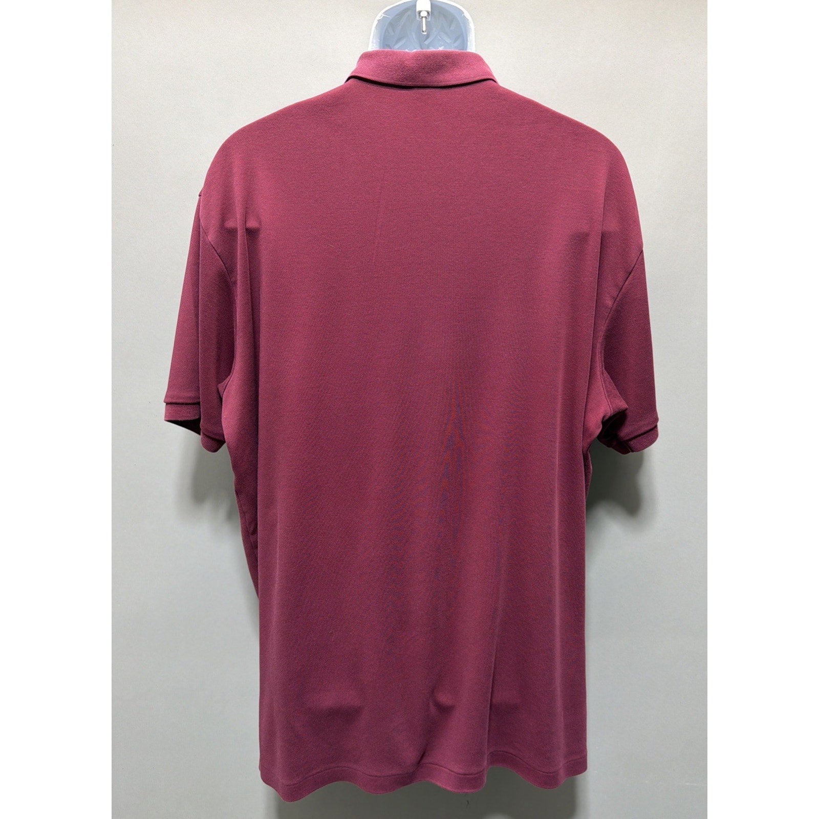 Polo Ralph Lauren Shirt Mens XL Maroon Short Sleeve Two Button Casual Preppy
