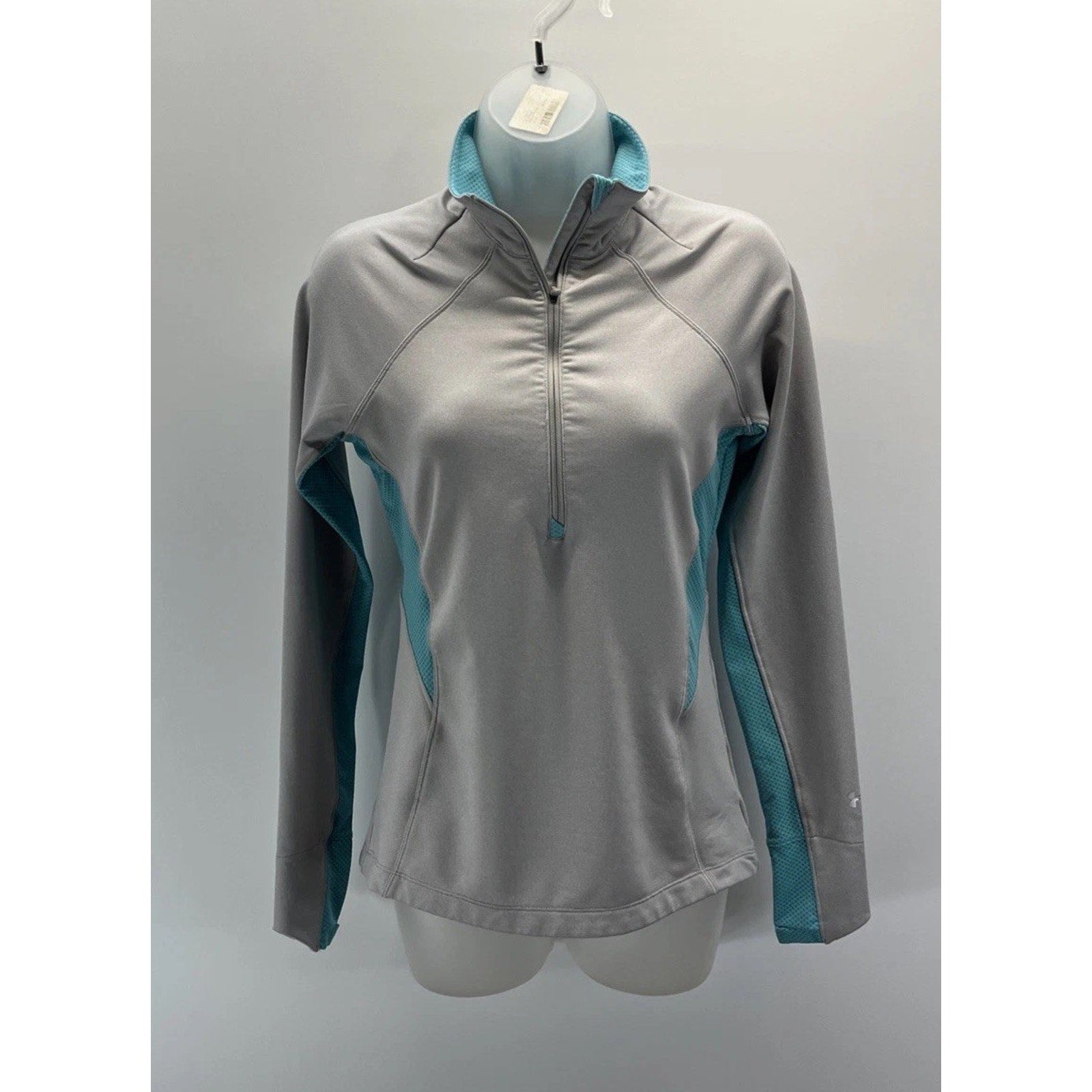 Under Armour Coldgear Shirt Womens Small 1/2 Zip Semi Fitted Minnesota West Gray