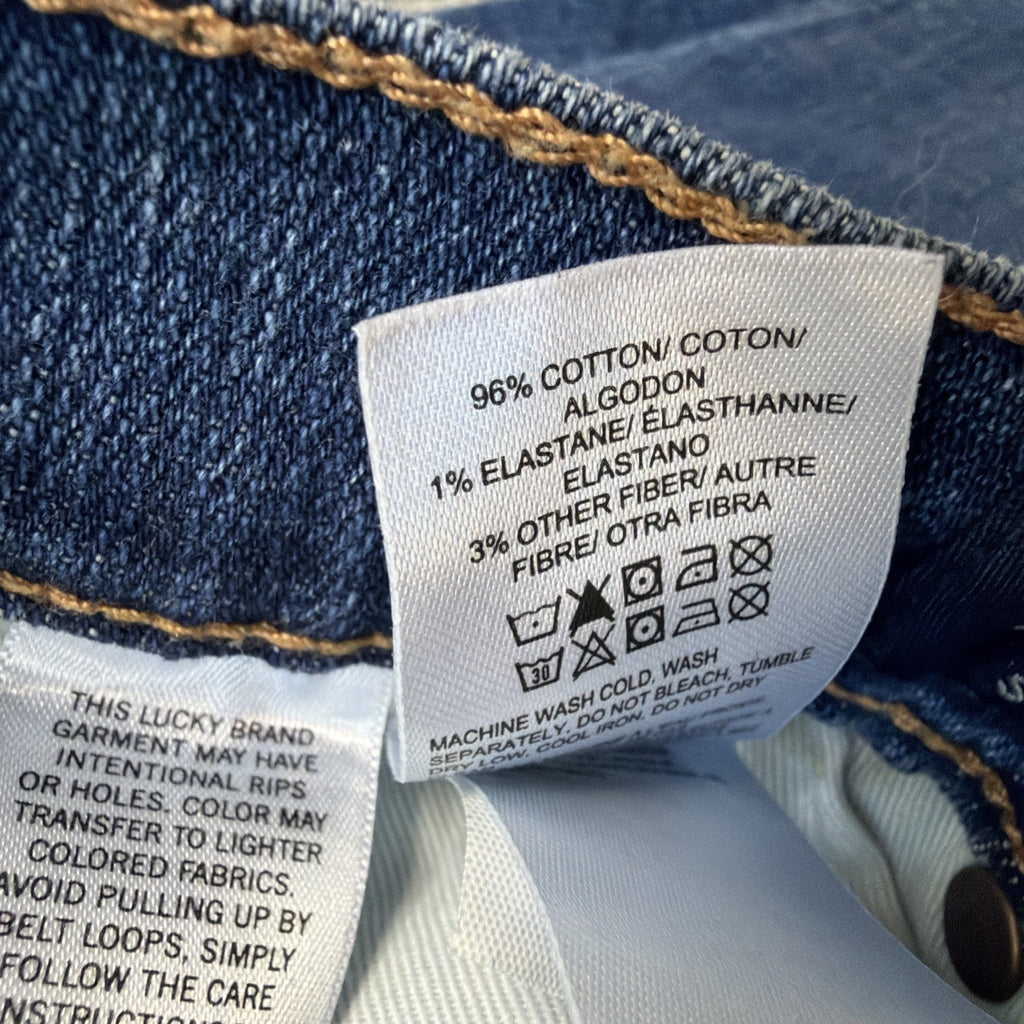Lucky Brand Sweet Straight Leg Denim Jeans Women's 8/29 Med Wash Mid-Rise