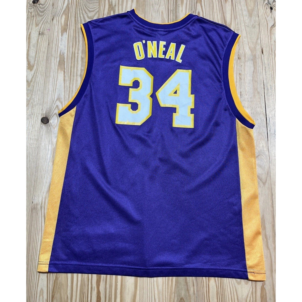 Vtg Reebok Shaquille O’Neal 34 Los Angeles Lakers Jersey Size XL EUC