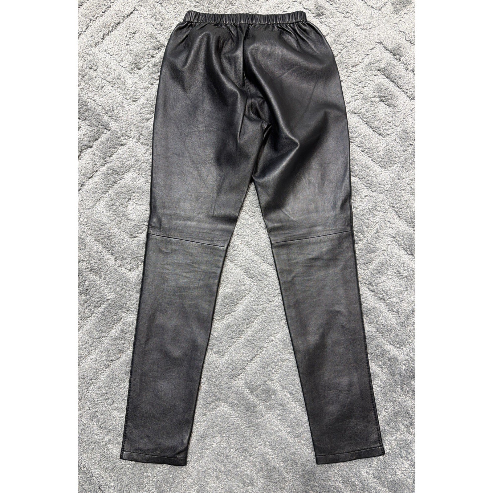 Vintage Neiman Marcus 100% Genuine Leather Pull On Pants Size Small