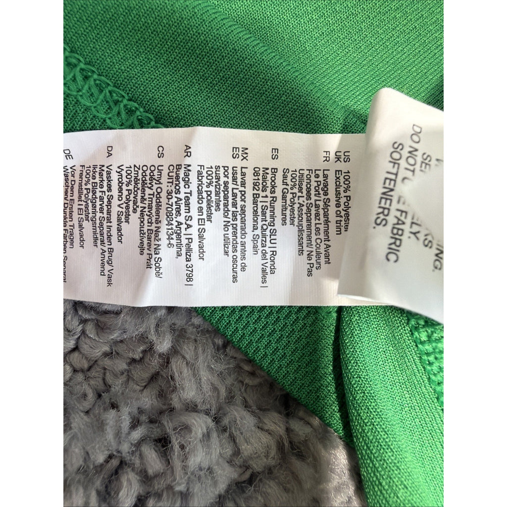 Brooks Dri Layer Men's Performance Running Tee Green L Memphis Breakaway Run