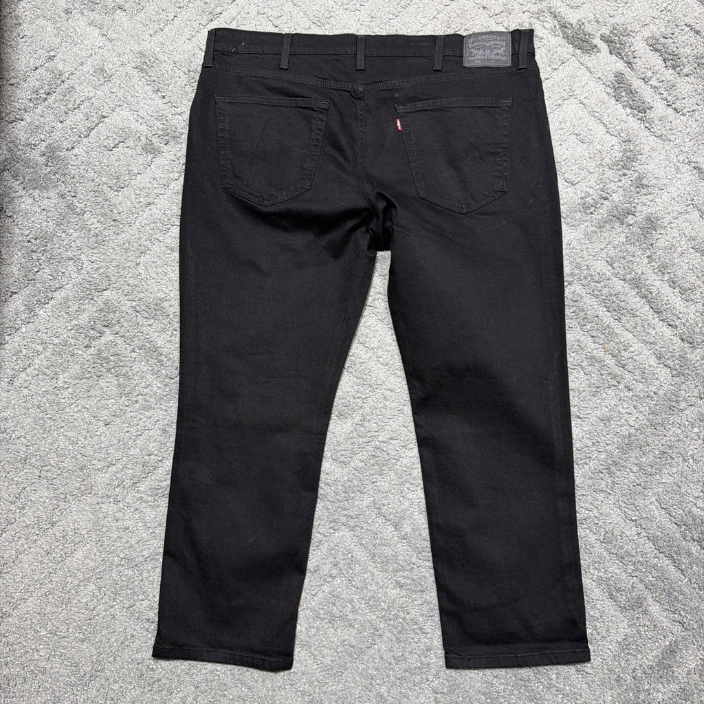 Levi’s 541 Athletic Taper Jeans Mens 44x30 Black Stretch Denim Big & Tall