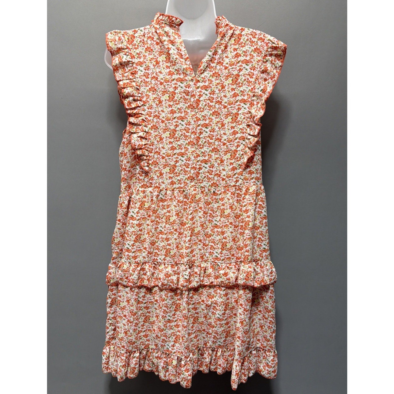 Staccato Tiered Floral Sleeveless Slip Dress, Size Large NWT Lagenlook