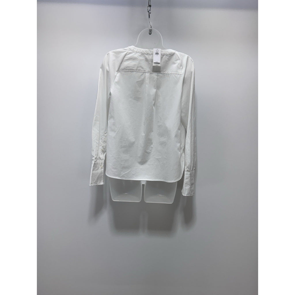 Banana Republic White Peasant Style Blouse Button Sleeve Women’s Size Small NWT