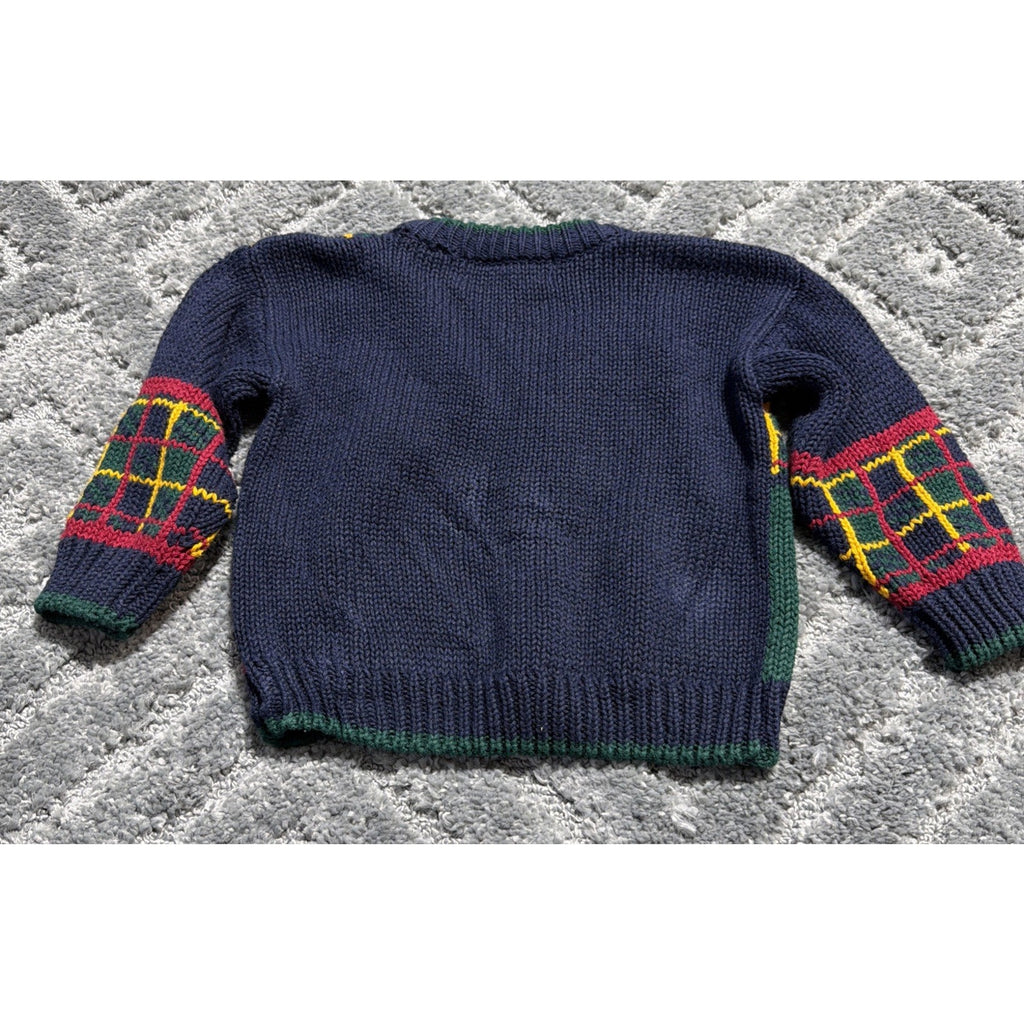 Vintage 1994 The Eagle’s Eye Kid's Unisex Varsity Cardigan Sweater Size: S (2T)