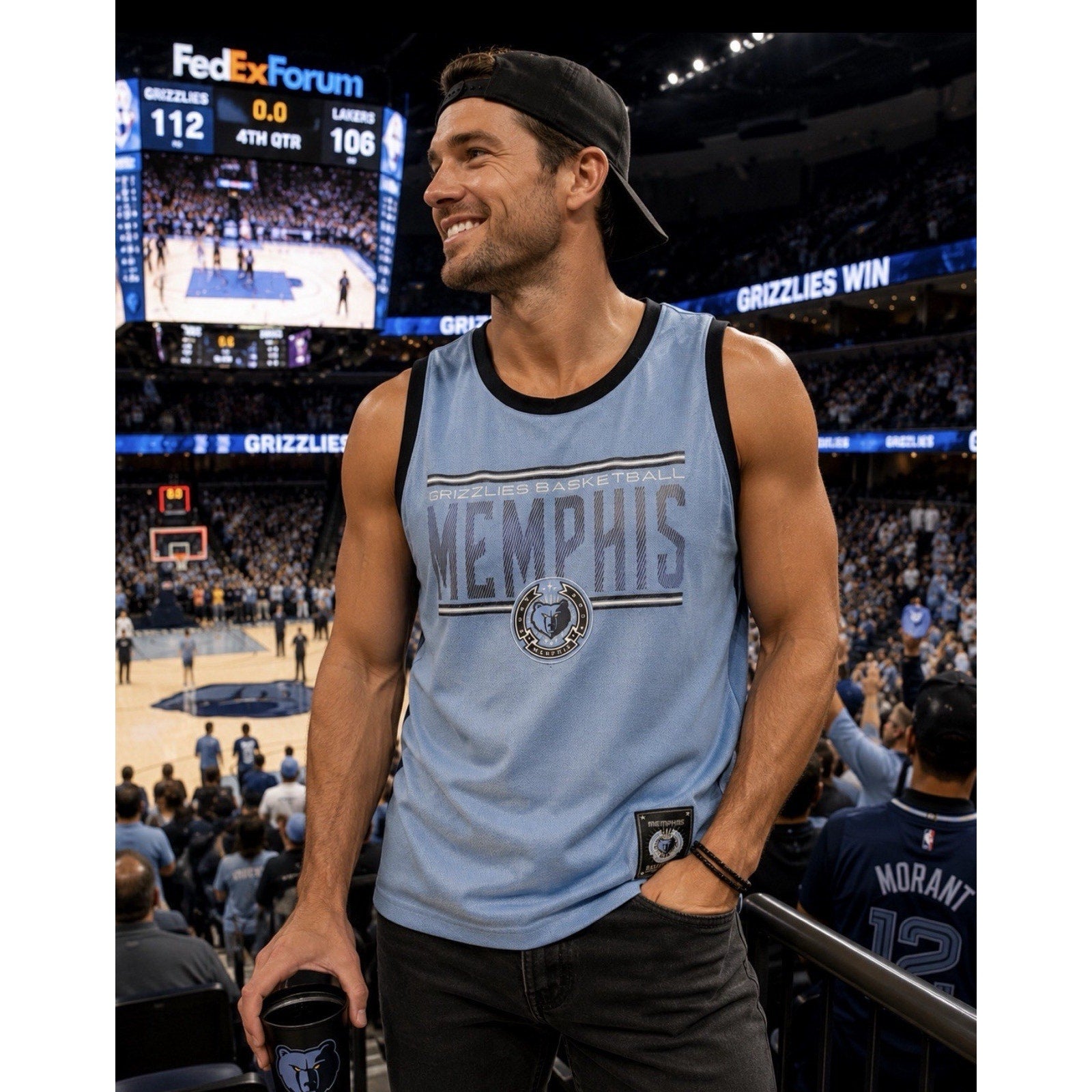Ja Morant Memphis Grizzlies NBA Jersey thick stitched Men's XL New W/O Tags