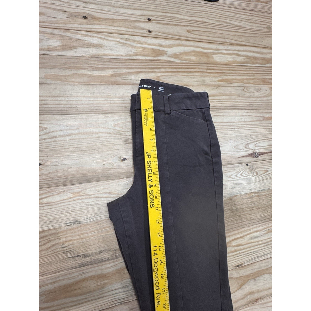 Old Navy High Waisted Skinny Split Hem Pixie Pants Women’s Size 8 Brown