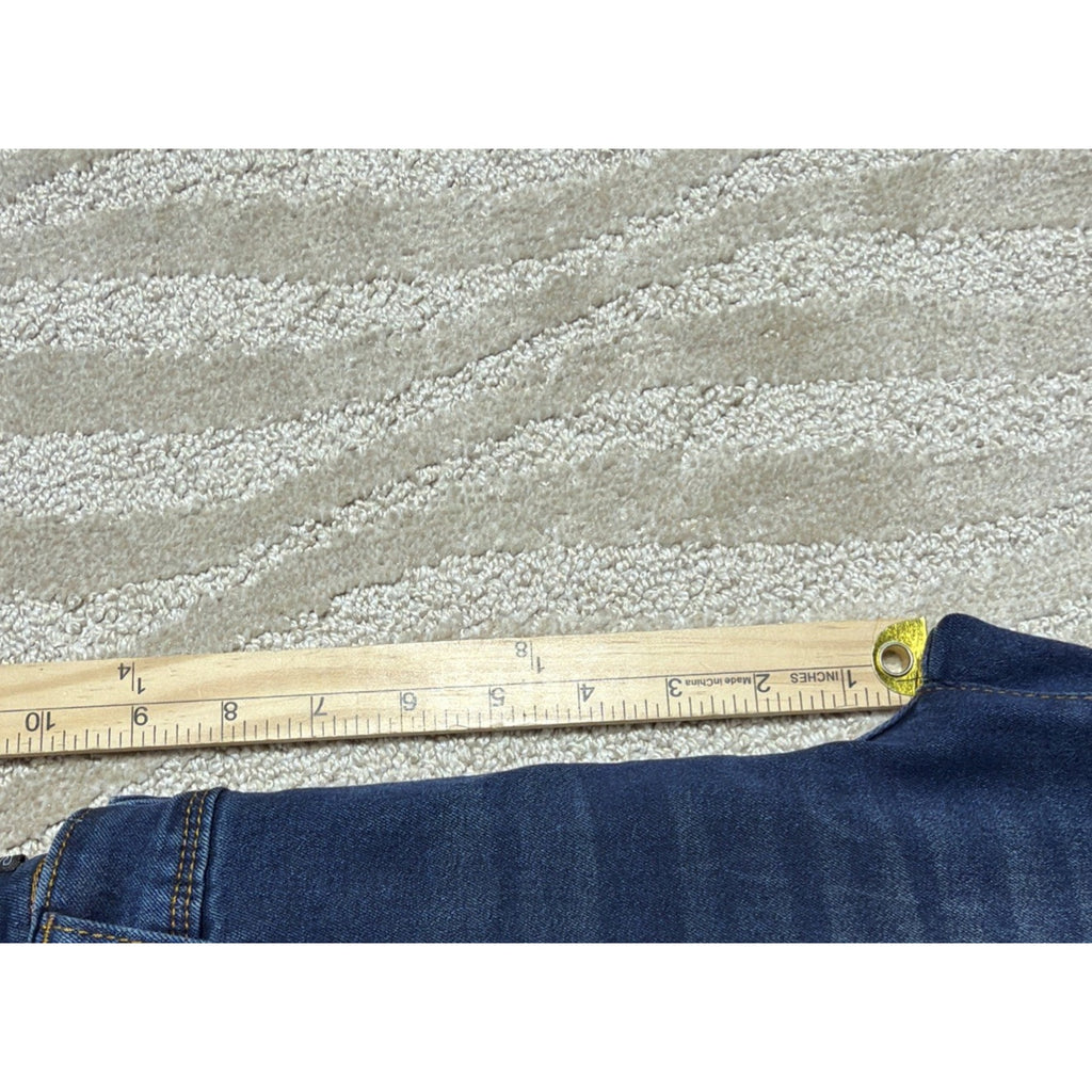 Silver Crush Shorts Blue Denim Jean Mid Rise Stretch Size 3/26 NWT