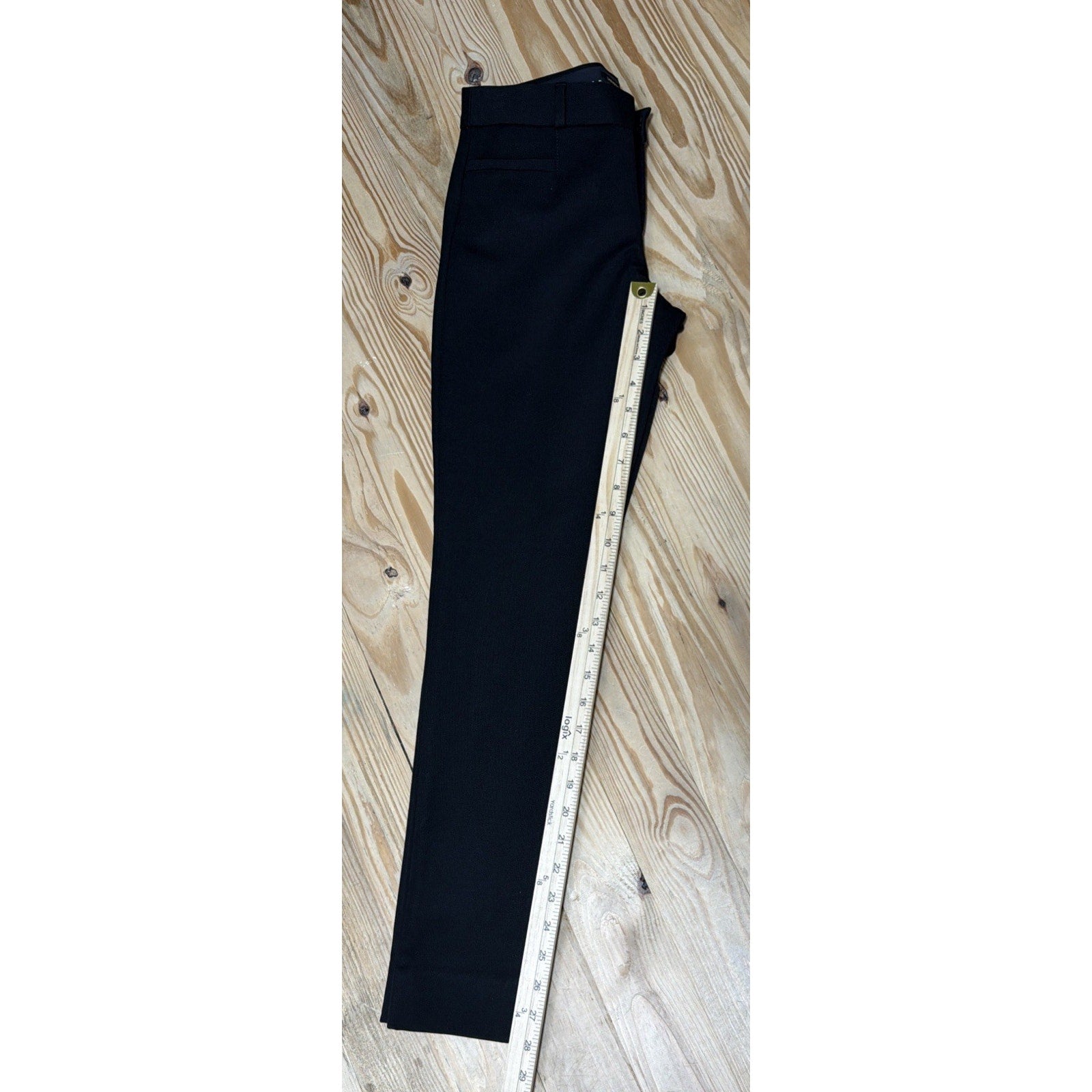 Banana Republic Sloan Dress Pants Womens 0 Black Flat Front Pockets 28x28