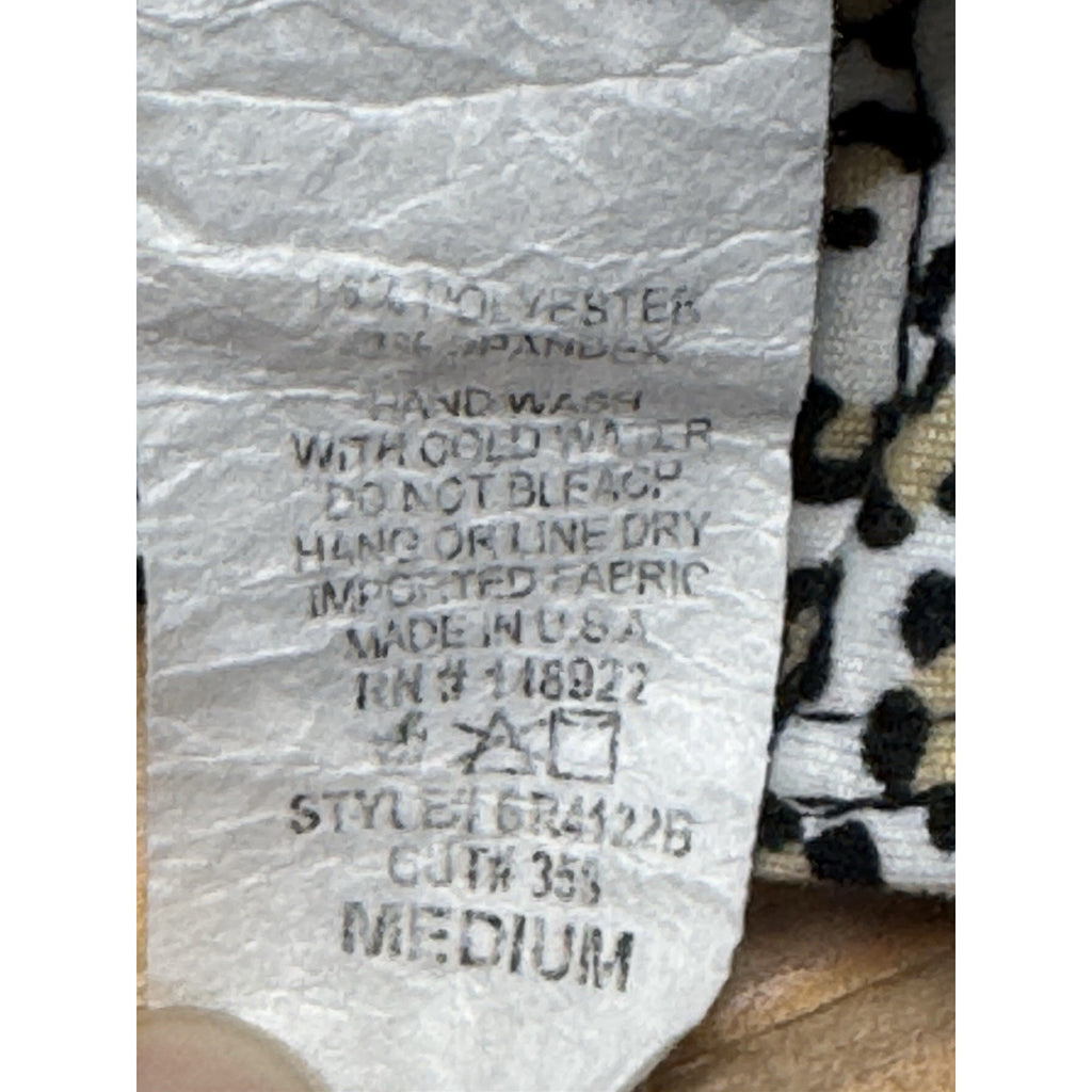 Saints And Hearts Made In The USA Leopard Bodysuit Black Brown Women’s Size M