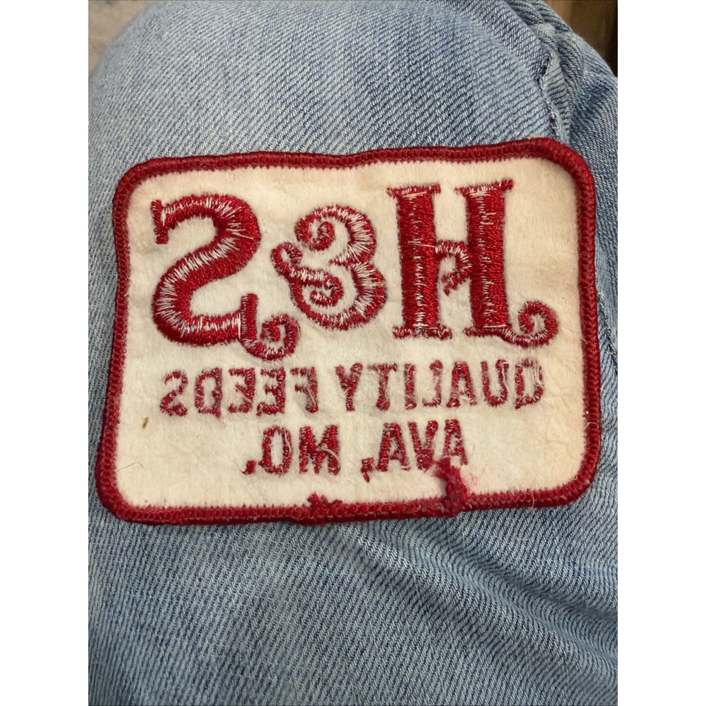 H&S Quality Feeds Ava MO Embroidered Patch Farm Agriculture Advertising