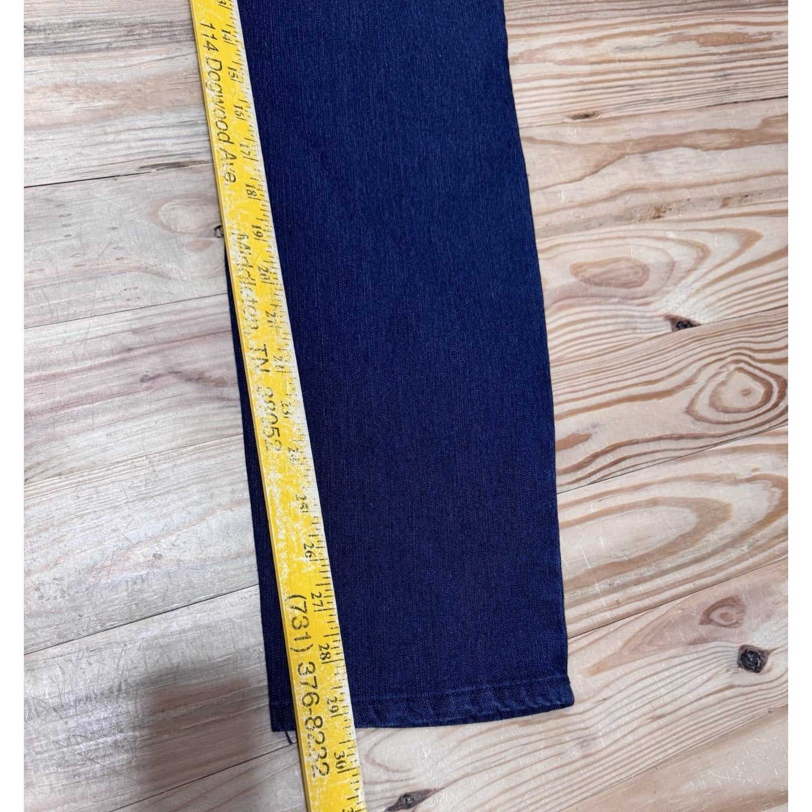 Natural Reflections Recycled Jeans High Rise Slim Leg Blue Women’s Size 12A NWT