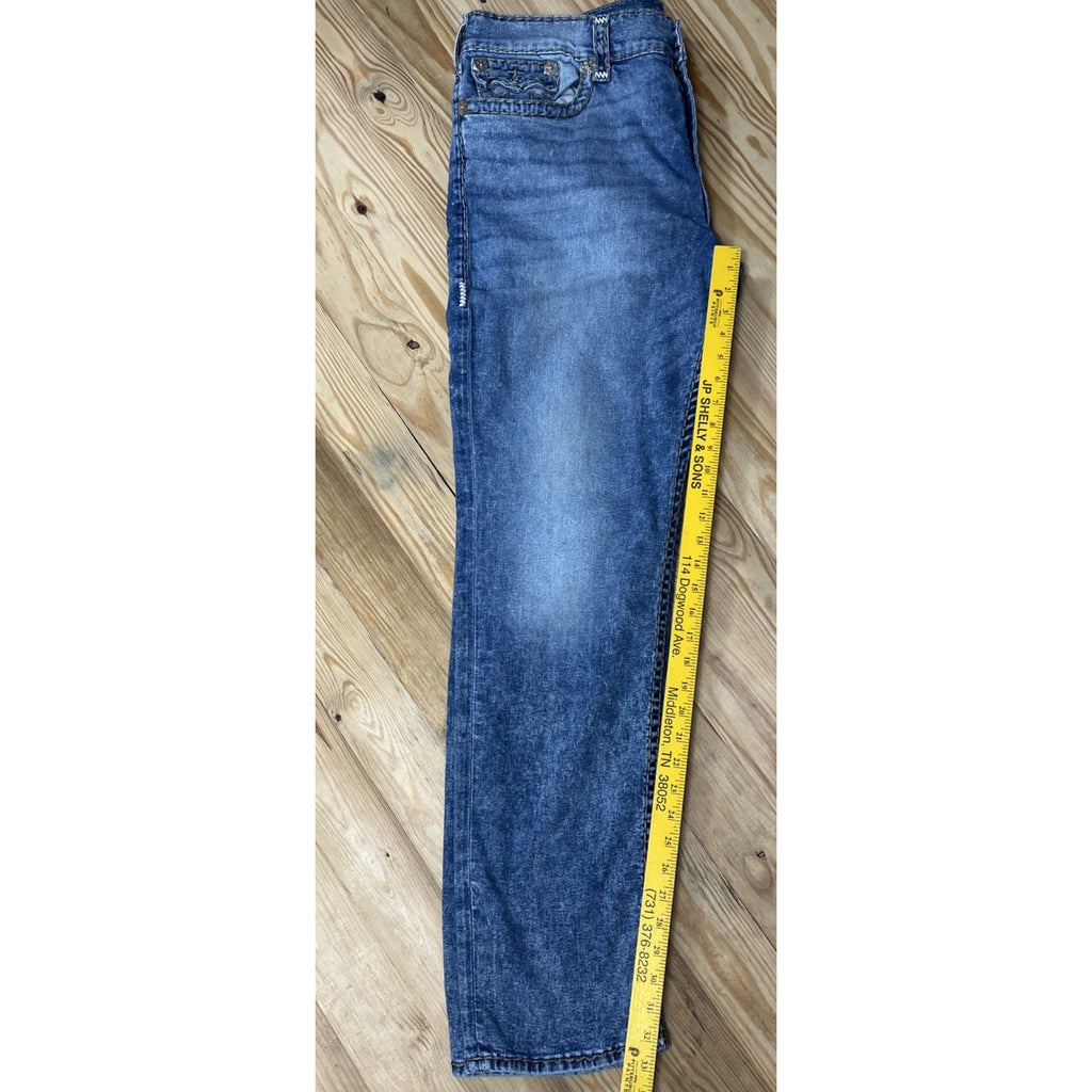 Mens 40 X 34 True Religion Geno Relaxed Slim Super T with Flap Jeans