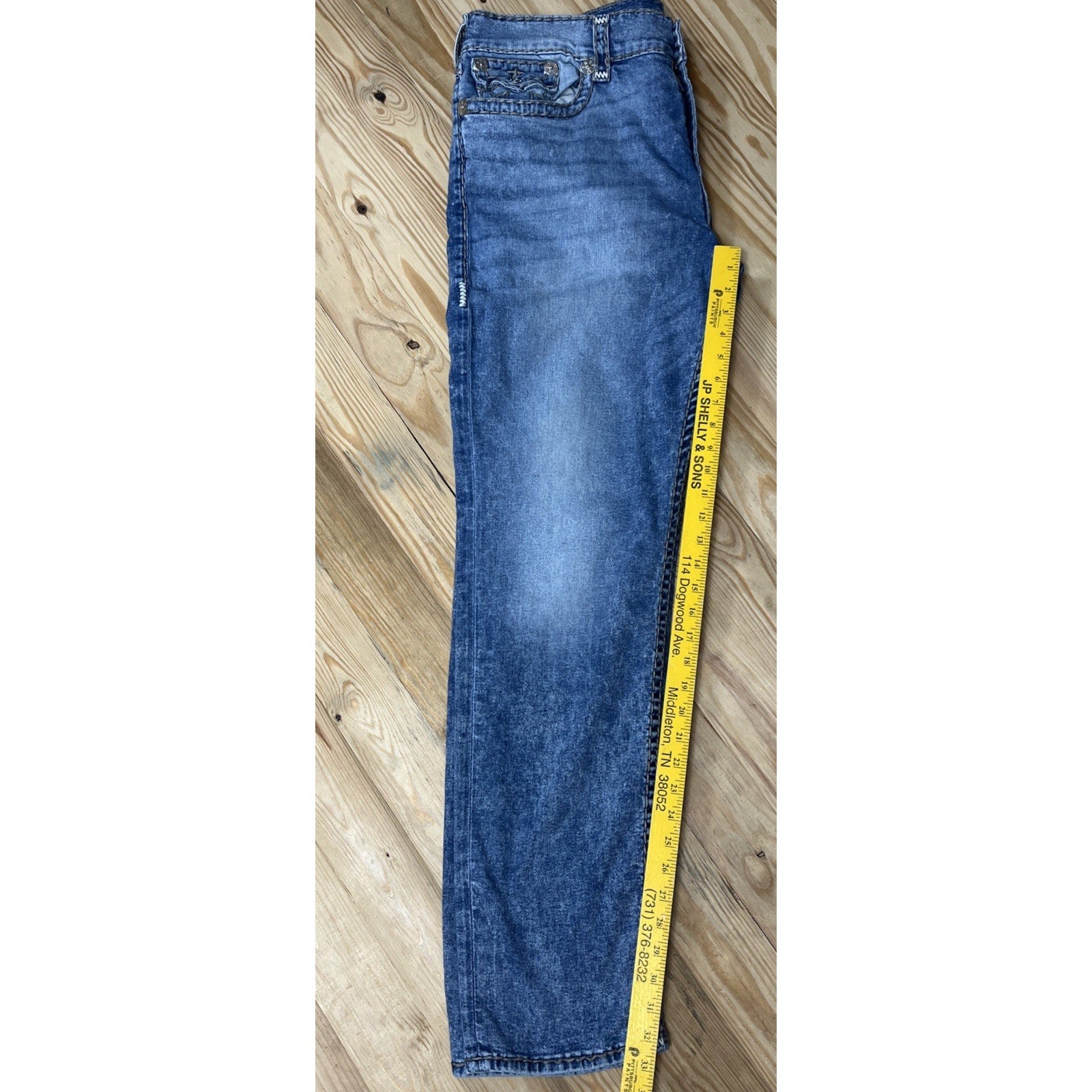 Mens 40 X 34 True Religion Geno Relaxed Slim Super T with Flap Jeans