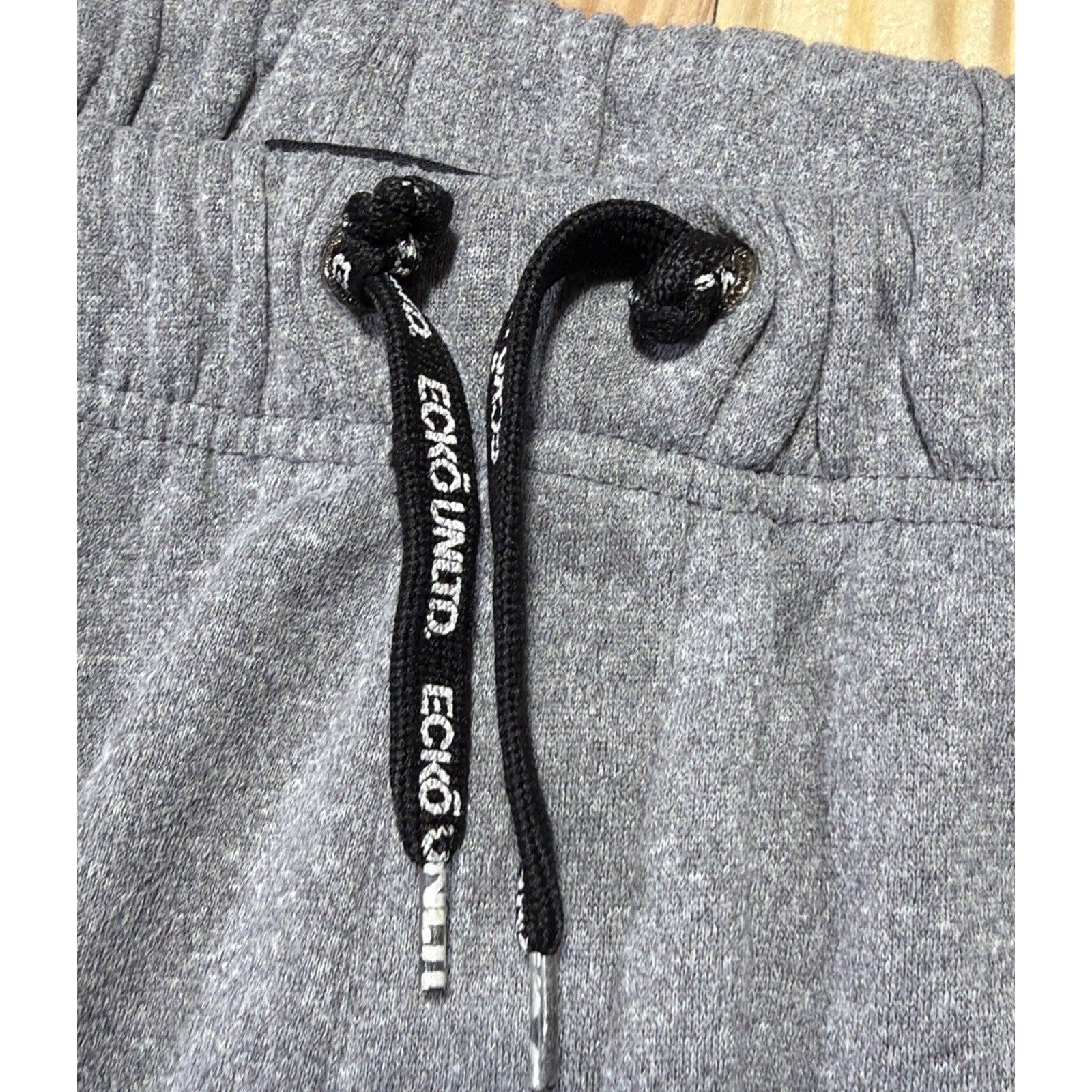 Ecko Unltd. Fleece Jogger Mens 5XL Gray Raw Uncut Logo Sweatpant Activewear
