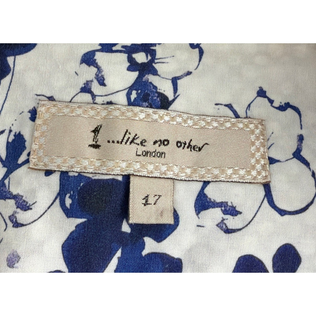 1 Like No Other London Mens Size 17 Long Sleeve Iridescent Button Up Dress Shirt