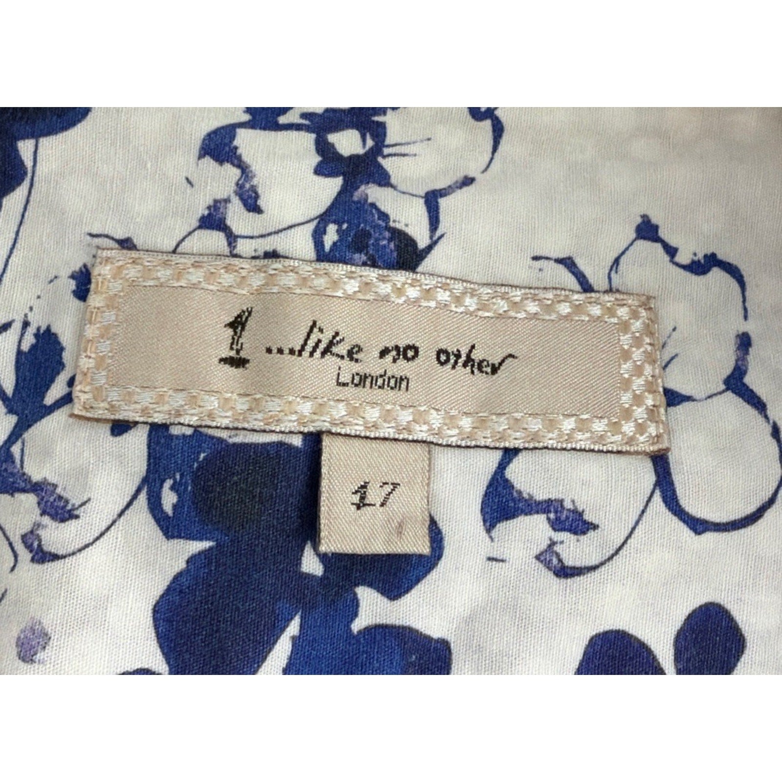 1 Like No Other London Mens Size 17 Long Sleeve Iridescent Button Up Dress Shirt