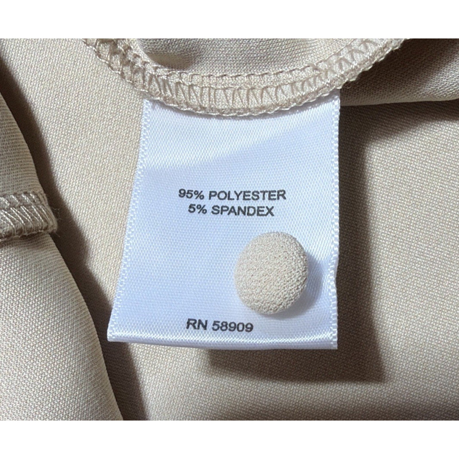 Gibson Latimer Dress Womens Large Cream Stretchy Pullover NWT