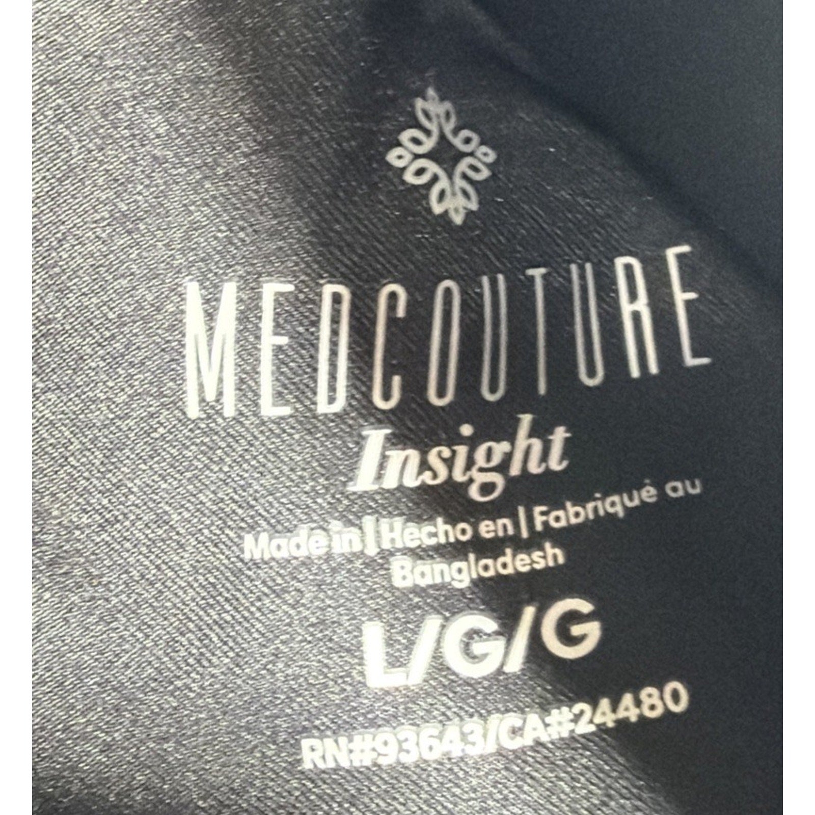 Med Couture Insight Cargo Jogger Scrub Pants Mens Size L Black Drawstring NWT