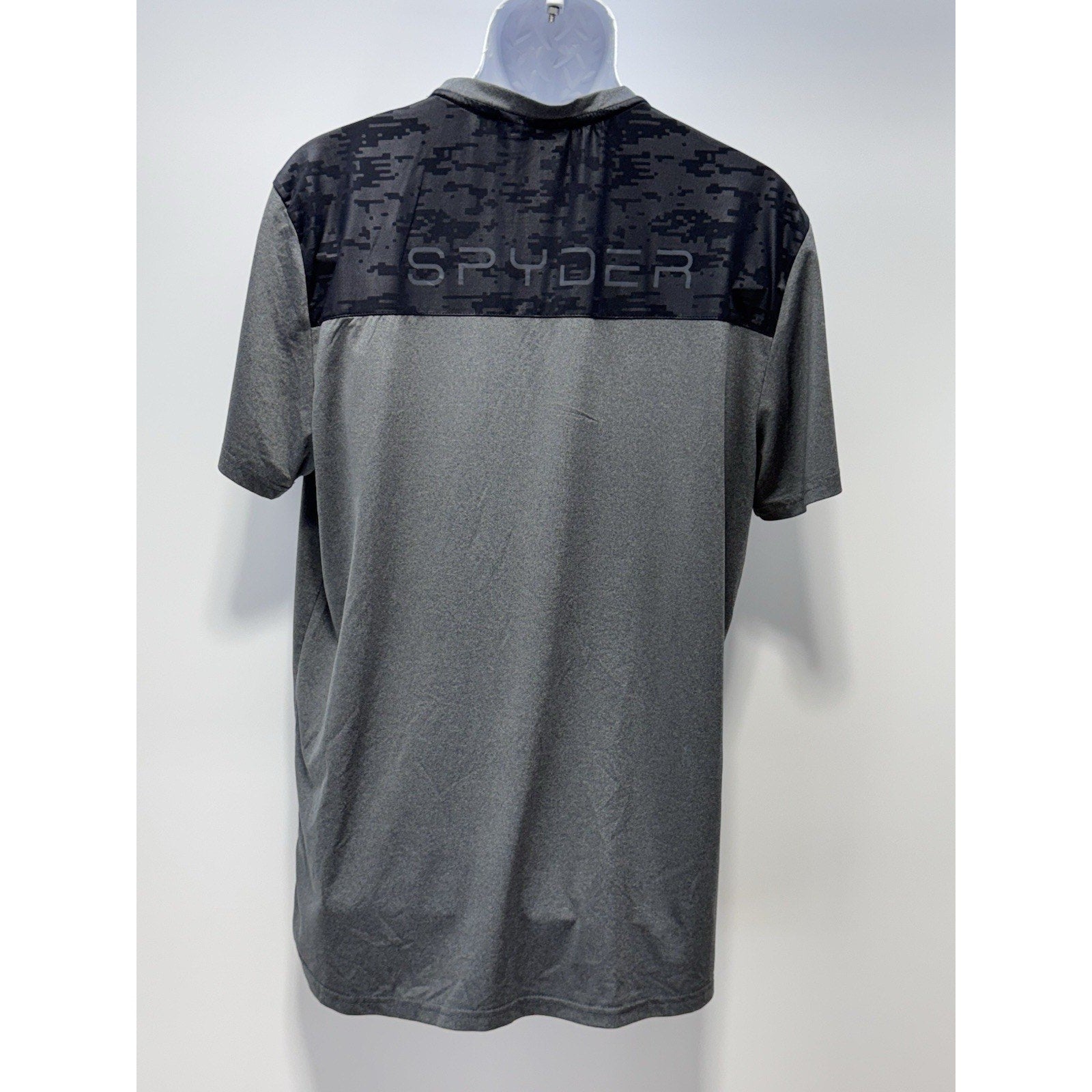 Spyder Active Shirt Gray Black Lightweight Performance Measures Men’s XL 40”