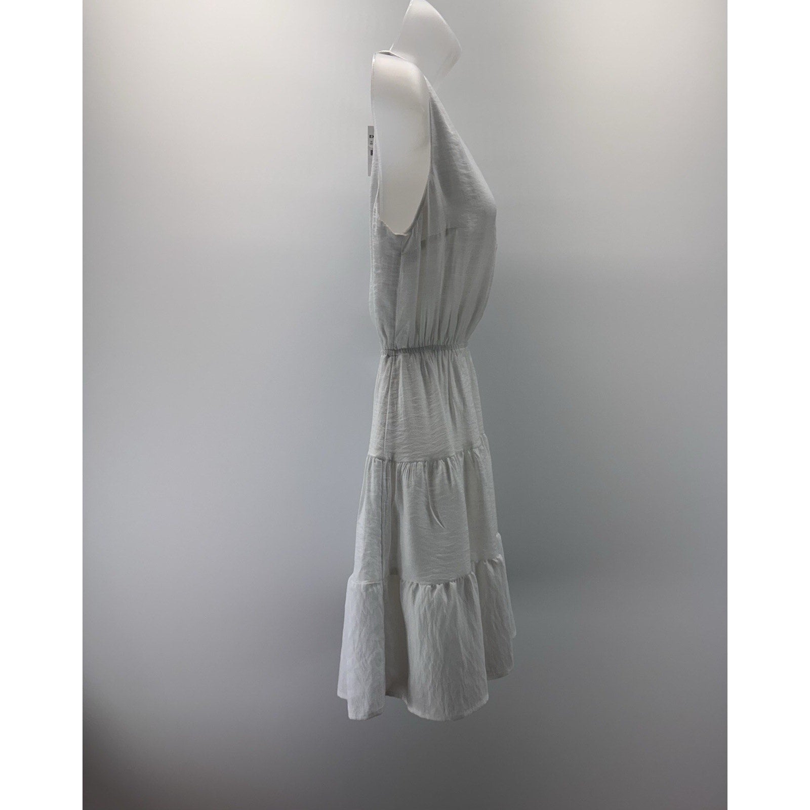 Express White Sleeveless Ruffled Fit & Flare Dress Women’s Size XS New With Tags