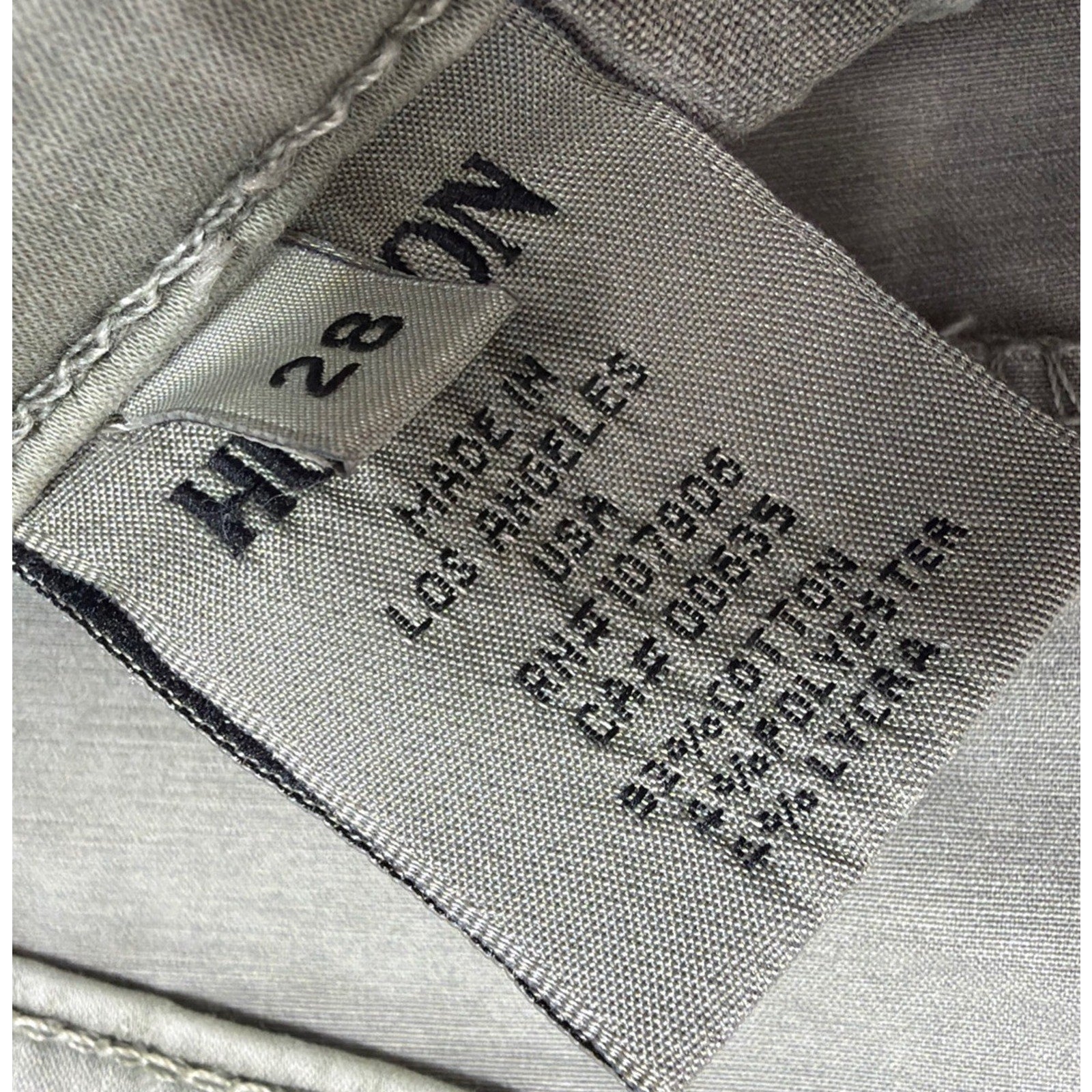 Hudson Mystic Super Skinny Crop Distressed Army Green Jeans 28