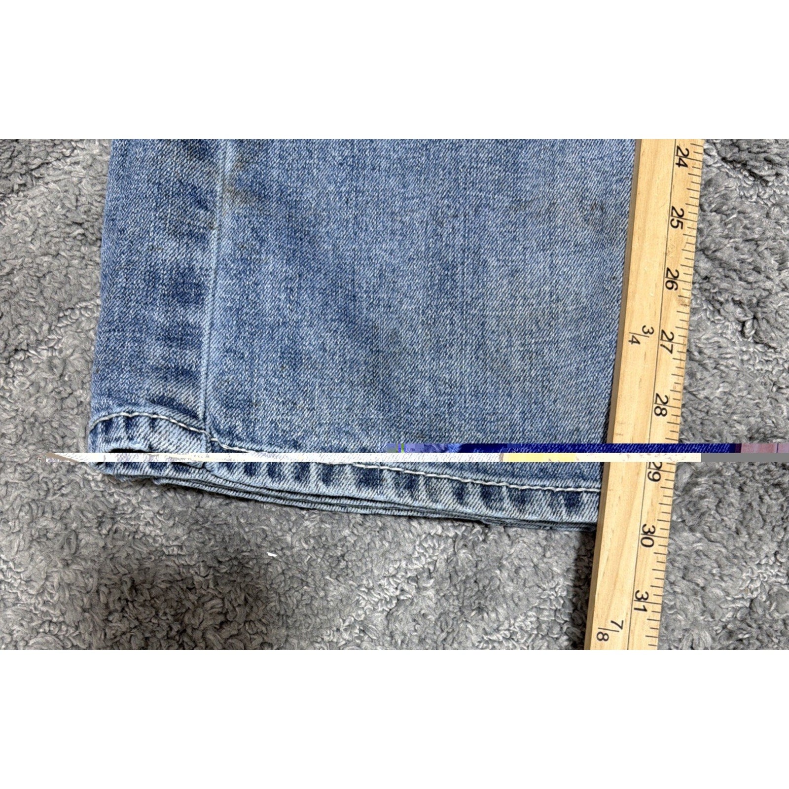 Ariat M7 Men's Slim Fit Straight Leg Denim 31x30 Thick Stitch Workwear /Stained