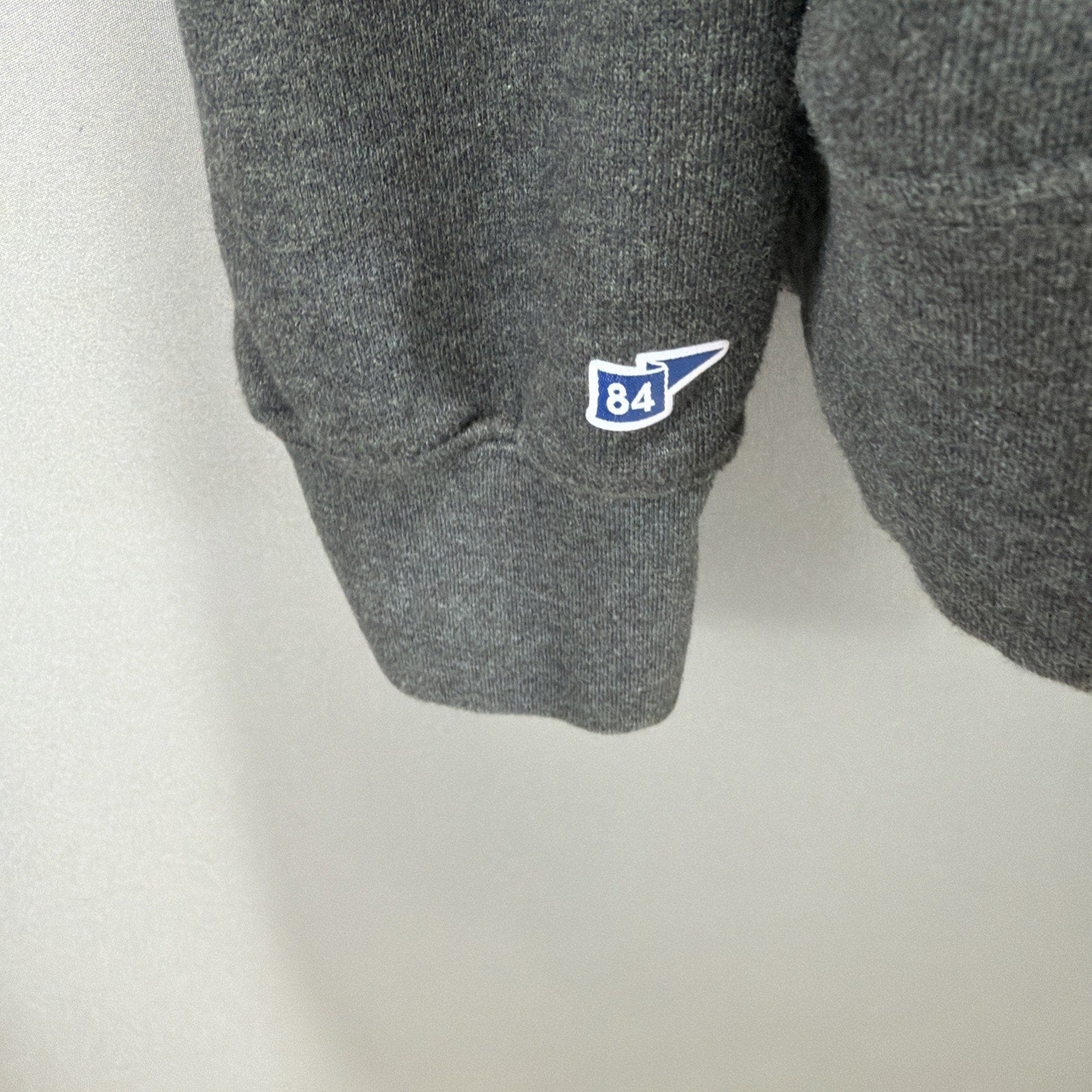 Alaska Crewneck Super Soft Fleece Sweatshirt Blue 84 Mens XL Grey