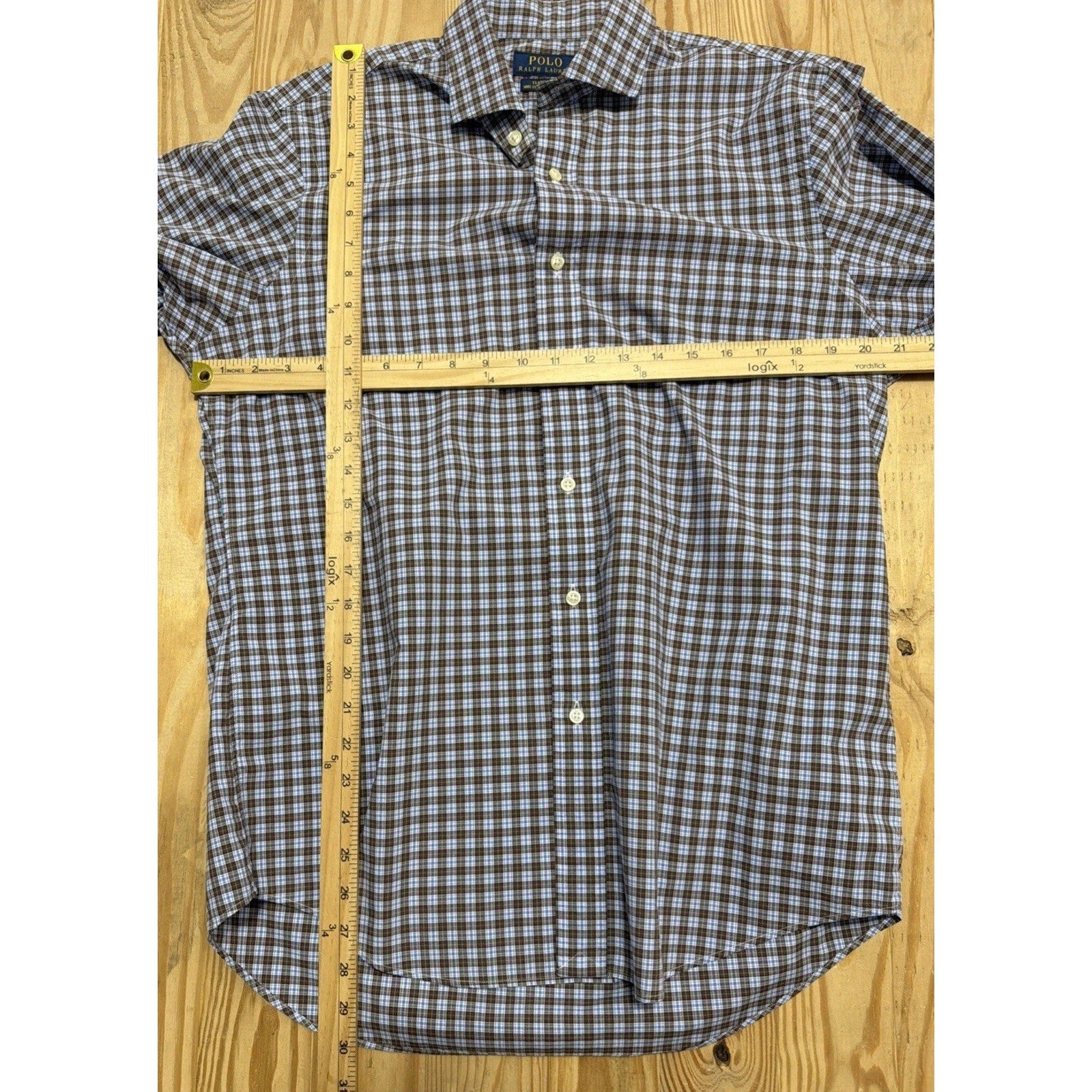 Ralph Lauren Polo Light Cotton Fabric Classic Fit Oxford Long Sleeve Shirt M