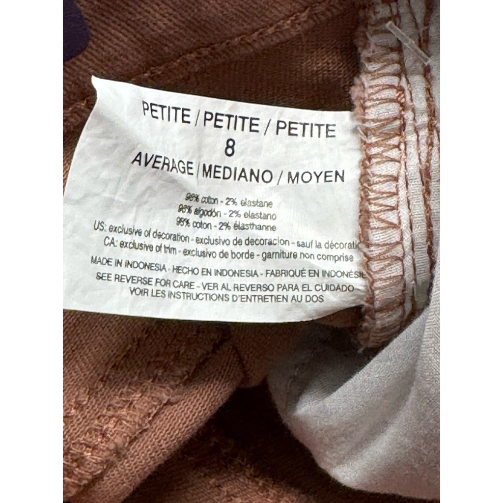 Gloria Vanderbilt Amanda Straight Leg Women's size 8P Plum Purple Jeans NWT