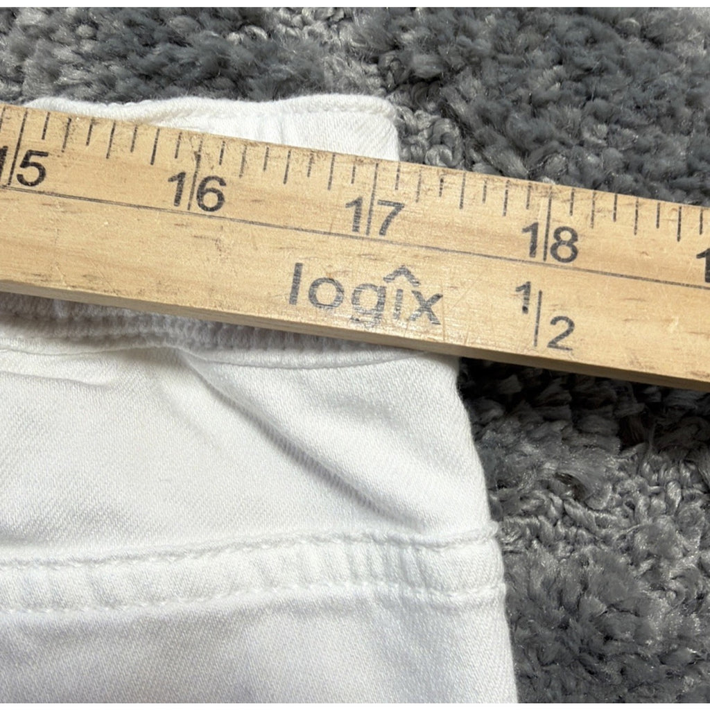J. Jill White Rolled Hem High Rise Cropped Pants Size 18 P