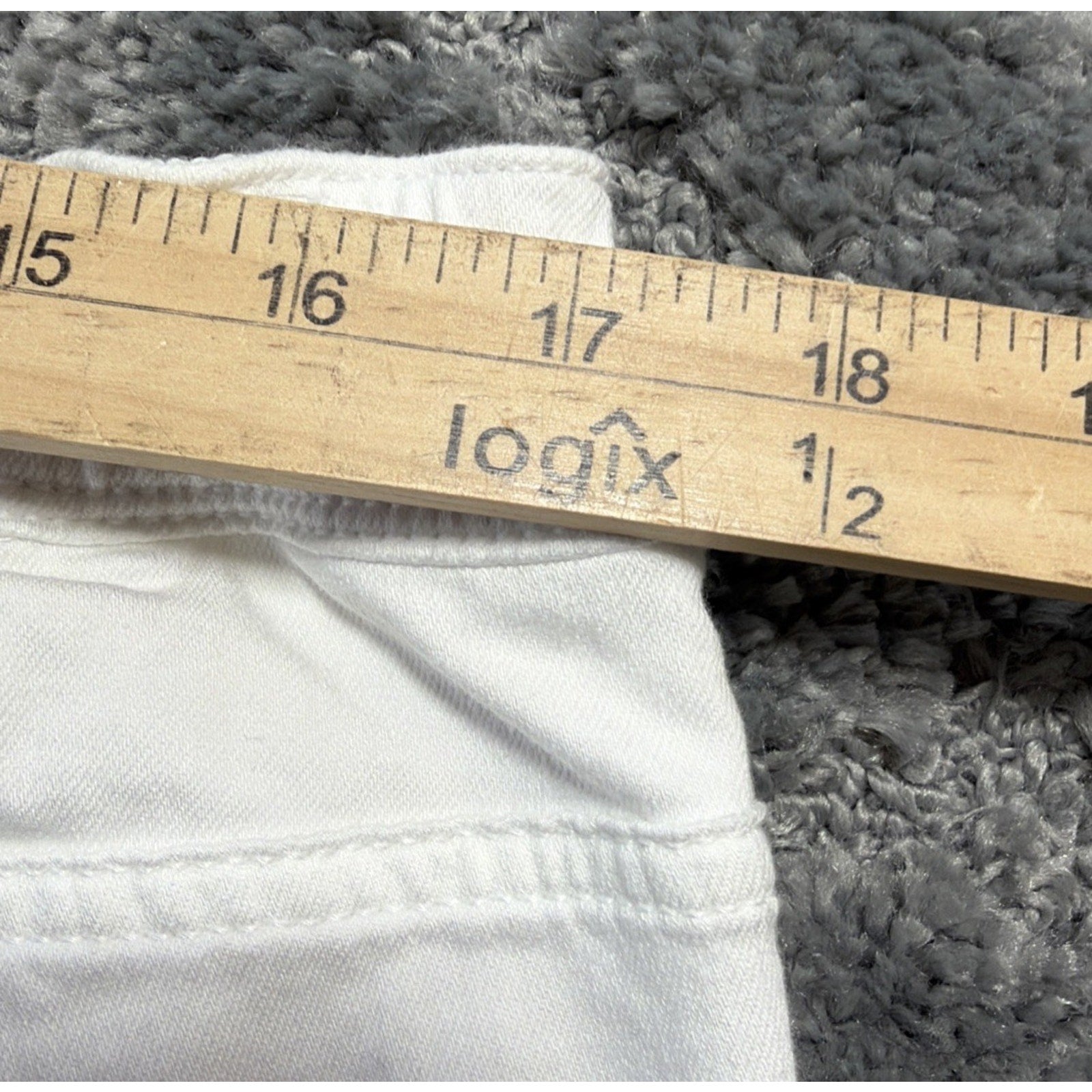 J. Jill White Rolled Hem High Rise Cropped Pants Size 18 P