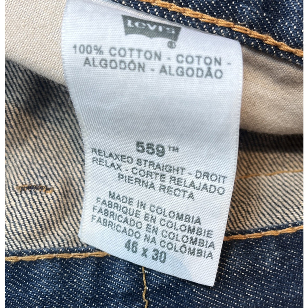 Levi’s 559 Red Tab Relaxed Straight Jeans Size 46x30 EUC