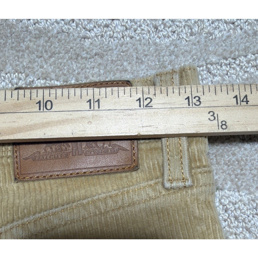 Levi’s Womens Premium Big E White Tab Ribcage Bootcut Corduroy Pants 26 Mint Con